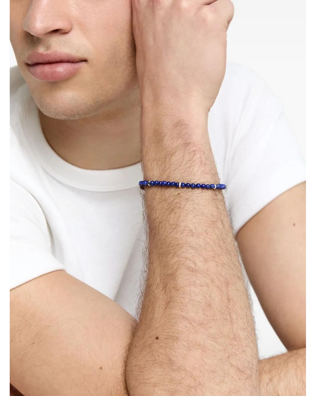 Mateo Blue Hex Nut Lapis Bracelet for men