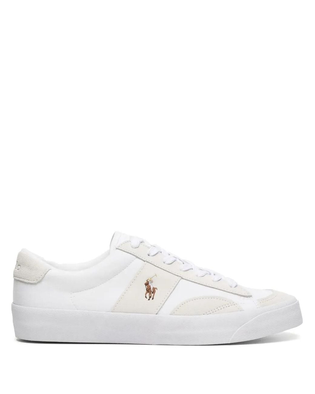 Polo Ralph Lauren White Polo Pony Low-Top Sneakers for men