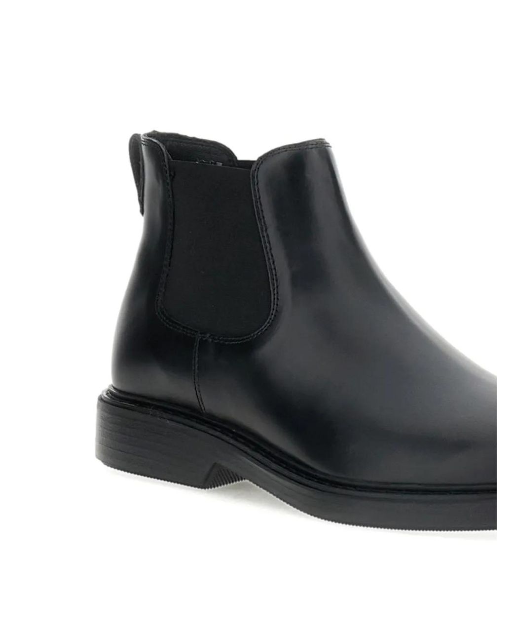 Hogan Black Bottines En Cuir À Empiècements Élastiqués for men