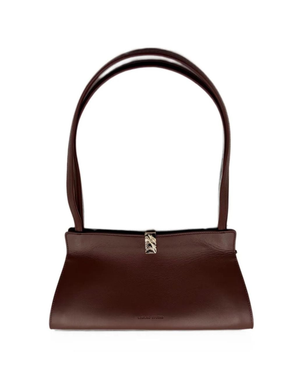 Loulou de Saison Brown Johanna Leather Shoulder Bag