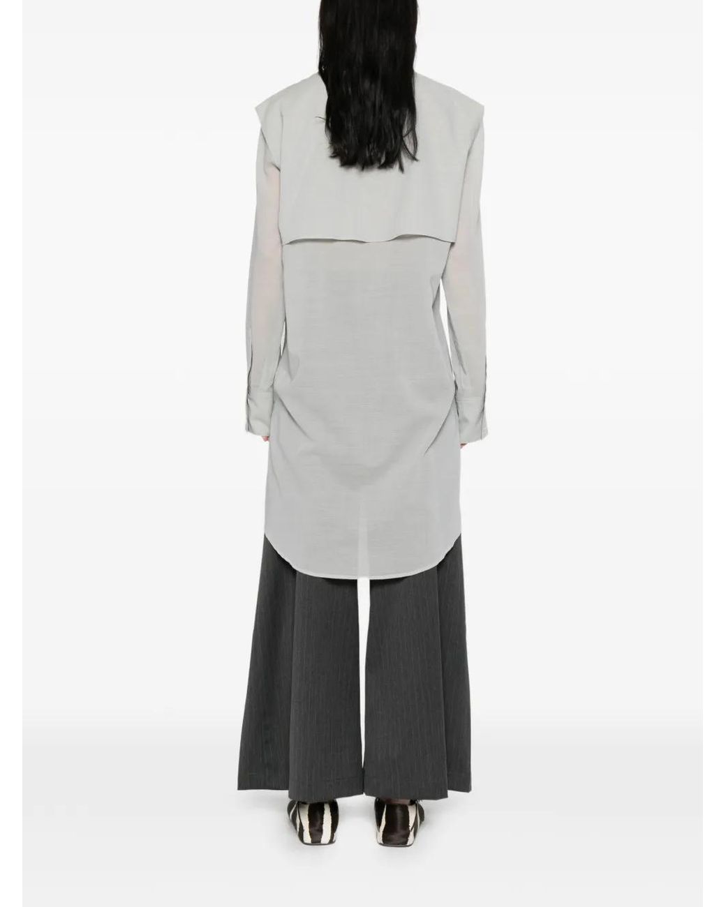 Qasimi White Pocket Overshirt