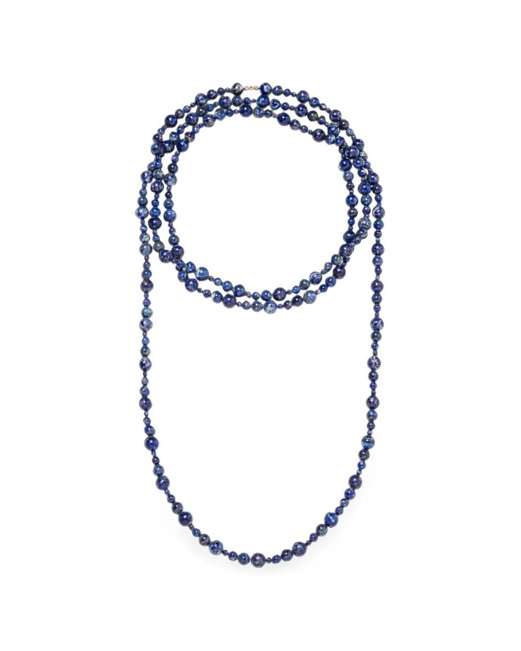 Jennifer Behr Blue Veda Lapis Lazuli Necklace