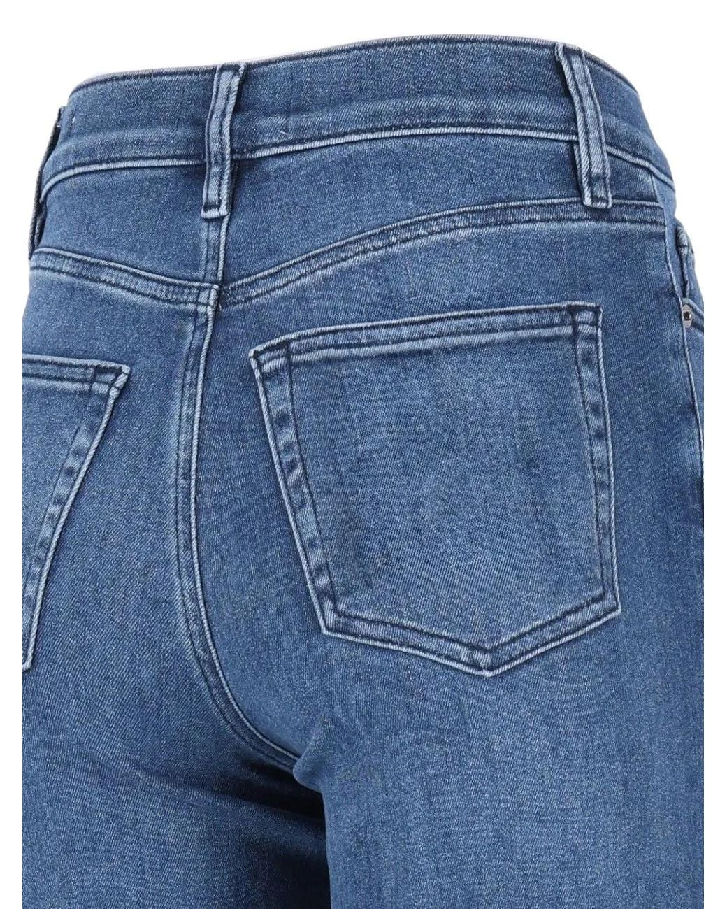 FRAME Blue Le Slim Palazzo Jeans