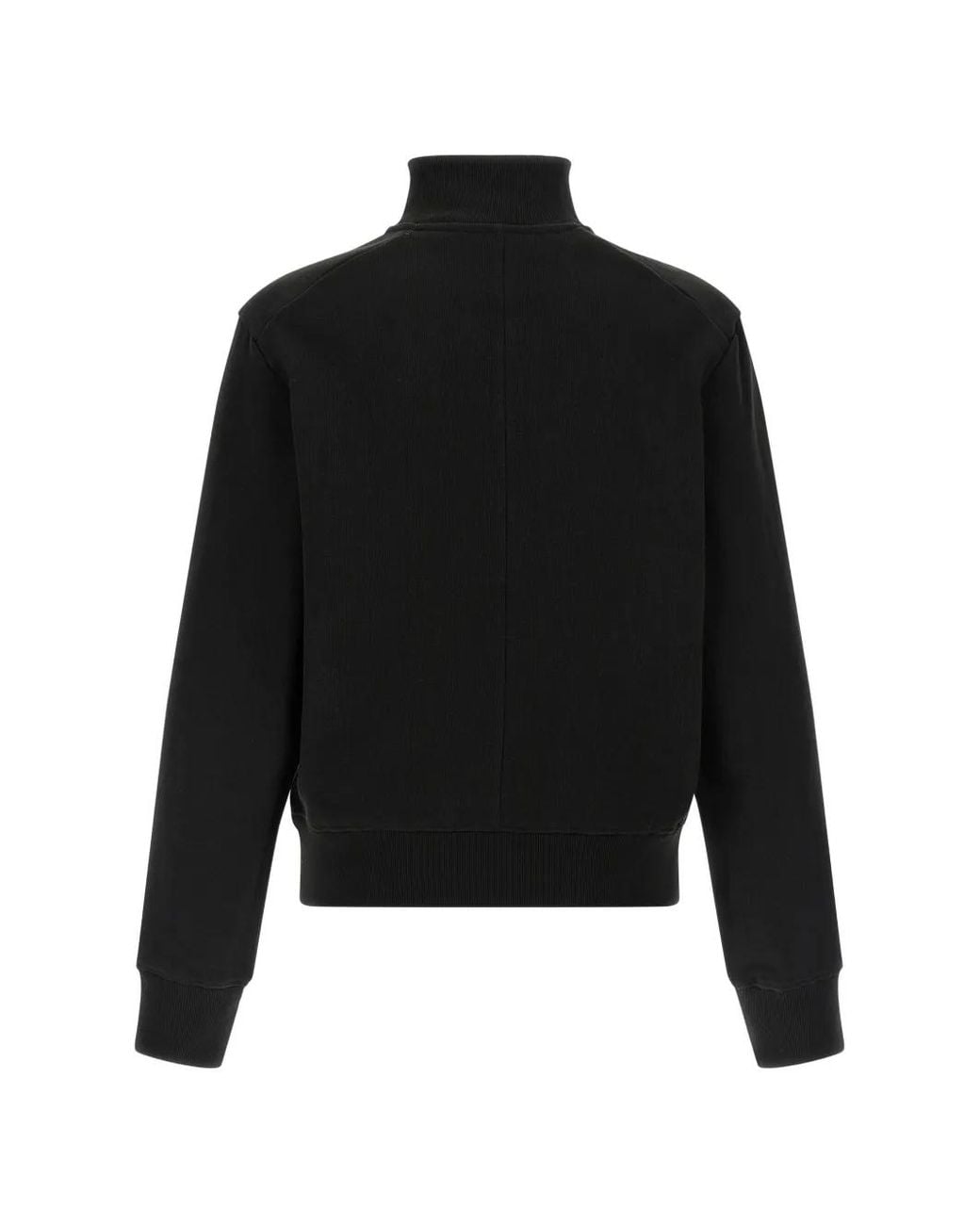 Entire studios Black High-Neck Button-Up Sweater for men
