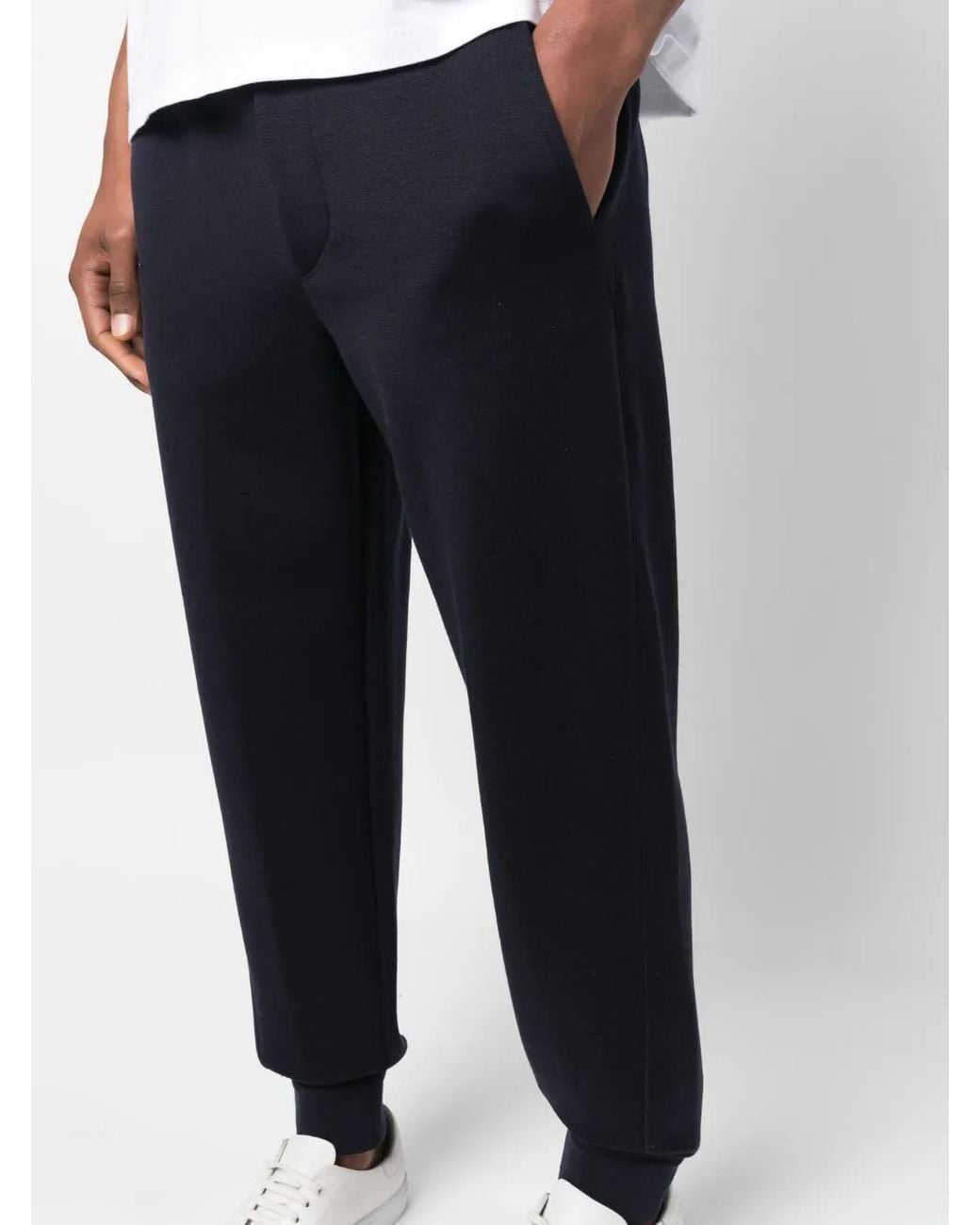 Zegna Blue Tapered Track Pants for men