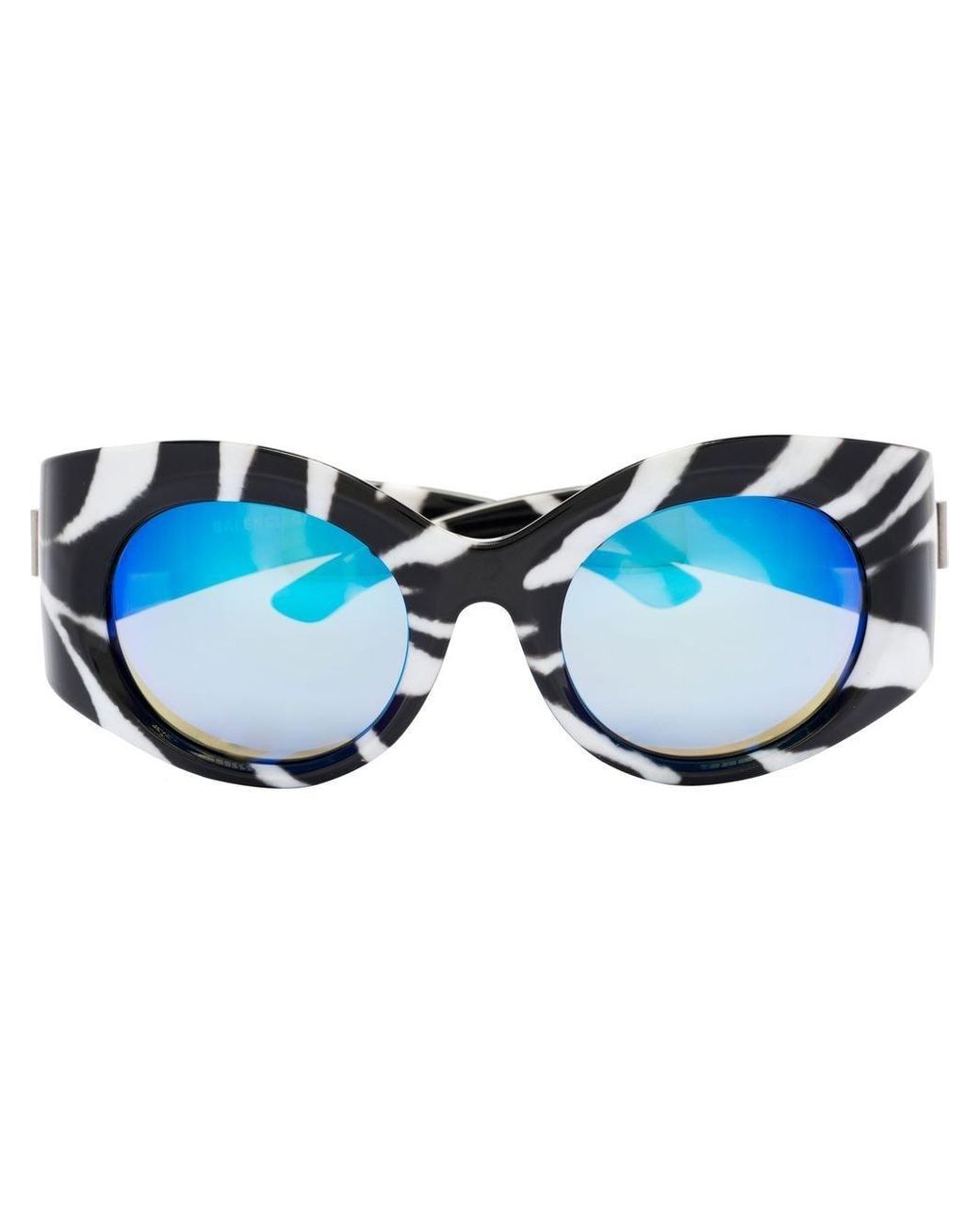 Balenciaga Zebra Maskframe Sunglasses in Black for Men Lyst