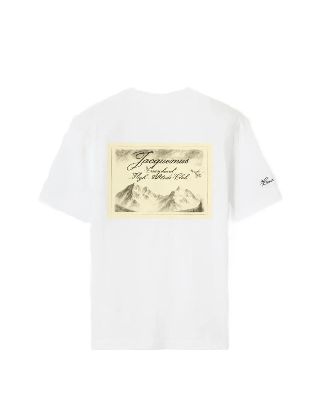Jacquemus White Graphic-Print Courchevel T-Shirt