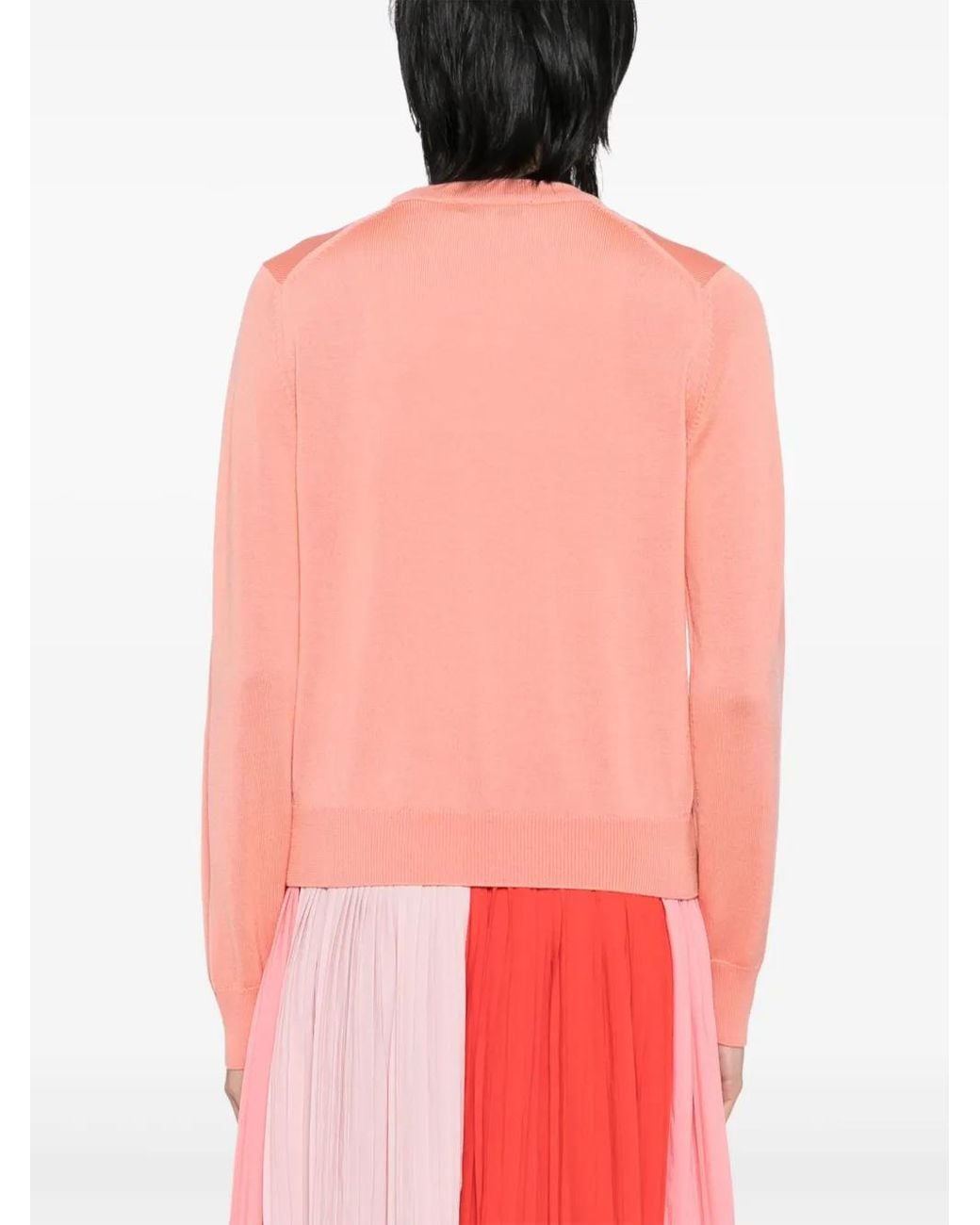 Maison Kitsuné Pink Bold Fox Head Patch Jumper