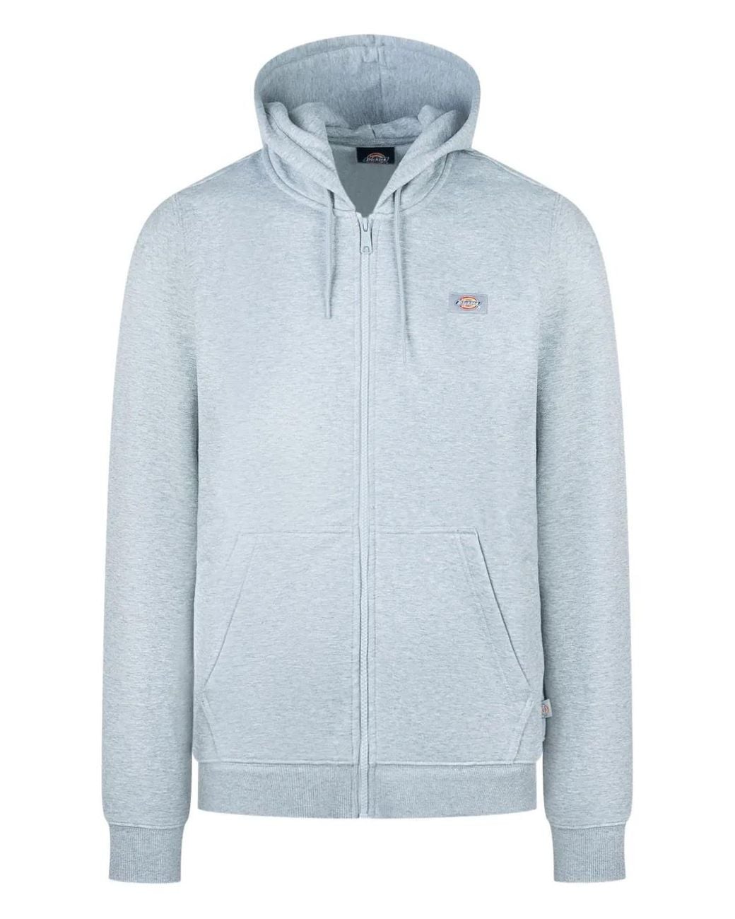 Dickies Blue Zip Logo Hoodie for men