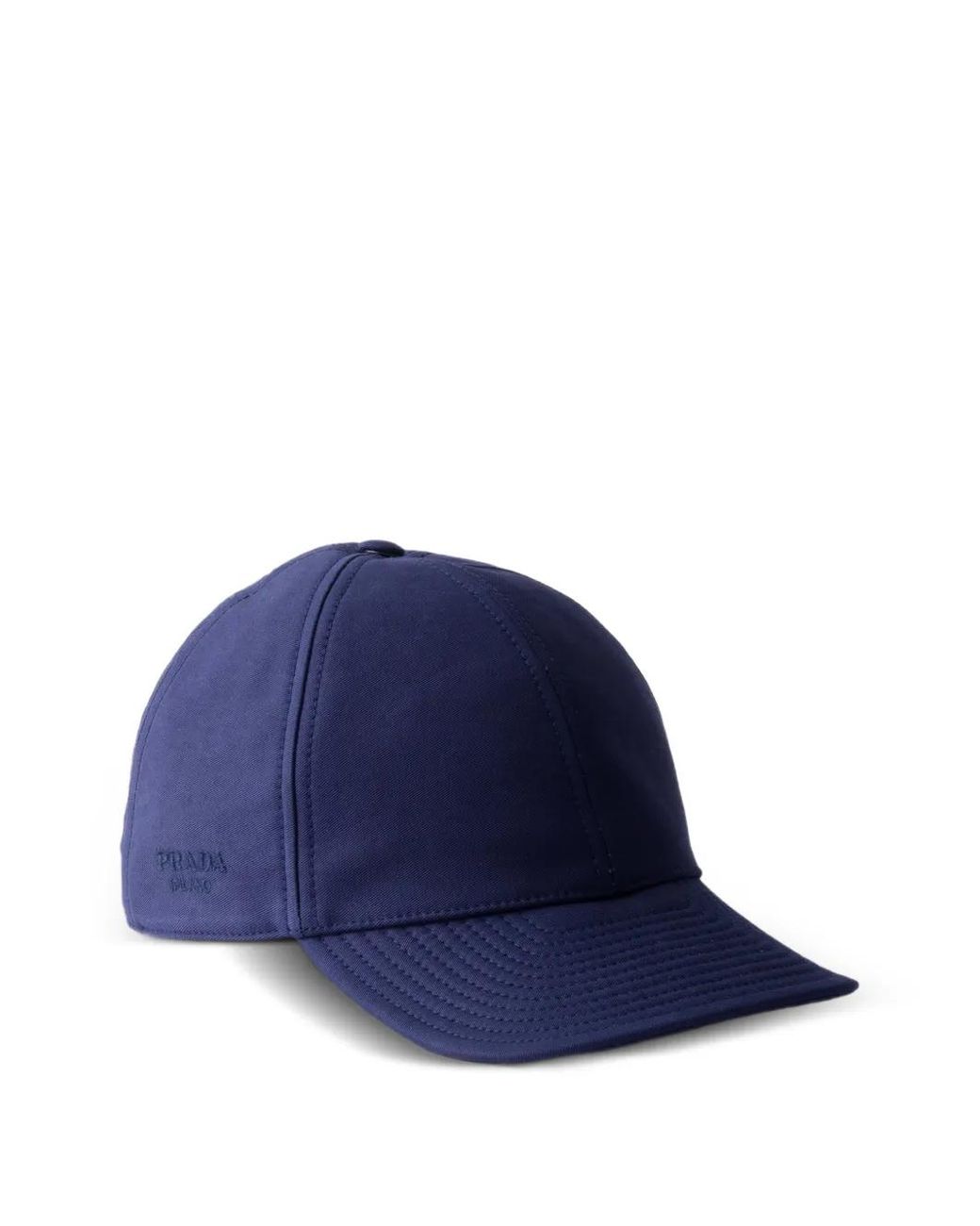 Prada Blue Old Cotton Satin Baseball Cap for men