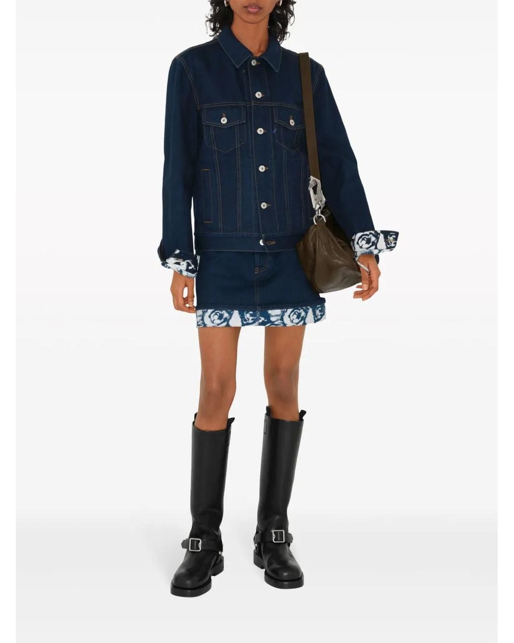 Burberry Blue Japanese Denim Miniskirt