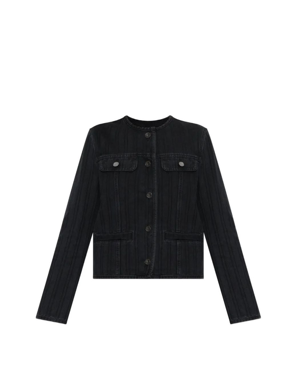 DIESEL Black Collarless Jacket
