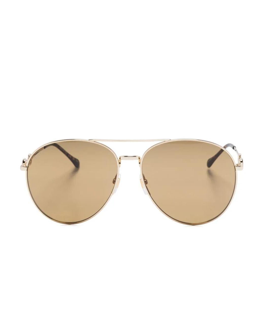 Gucci Natural Horsebit-Detail Sunglasses