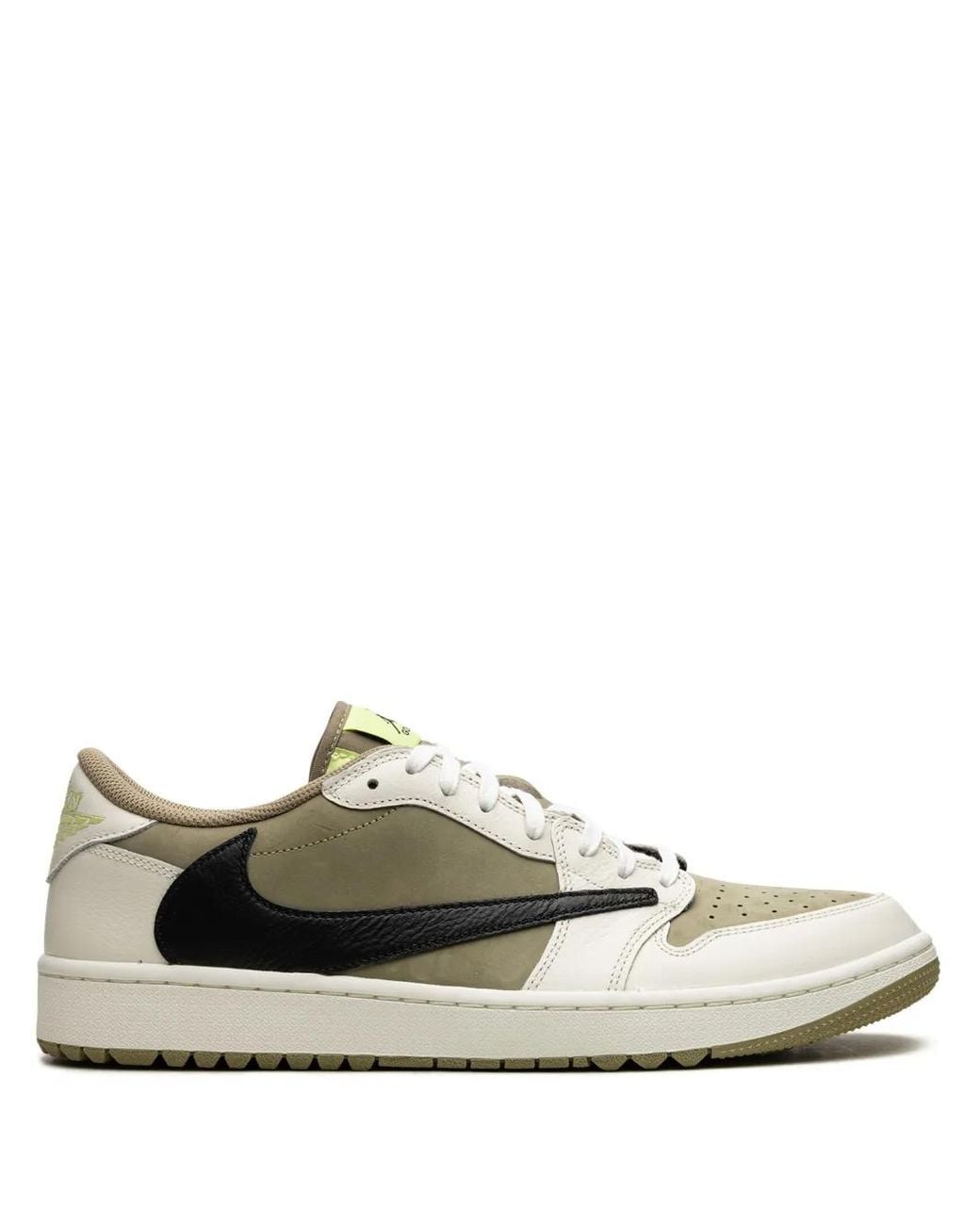 Nike White X Travis Scott Air 1 Low Golf Sneakers