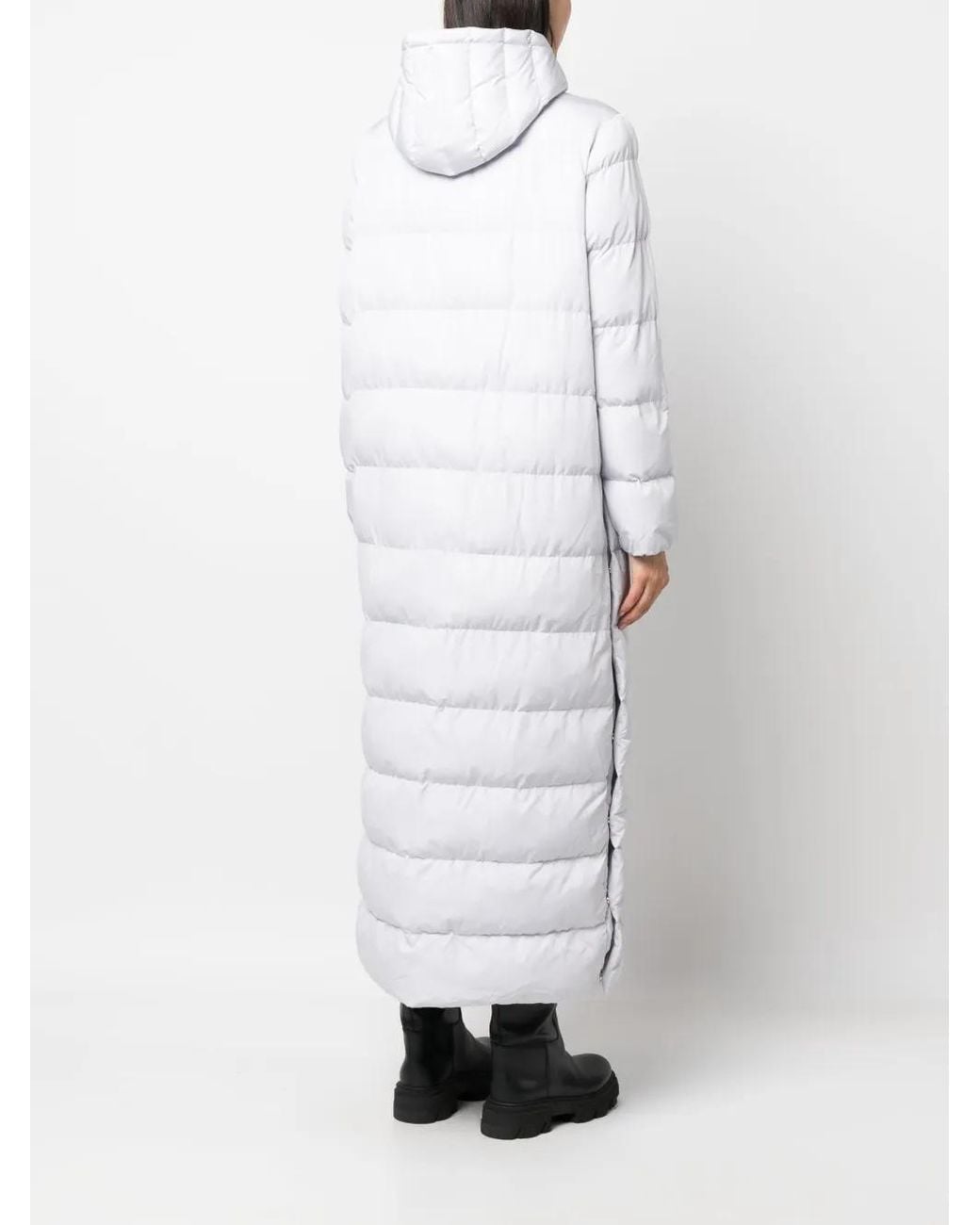 Patrizia Pepe White Padded Hooded Jacket