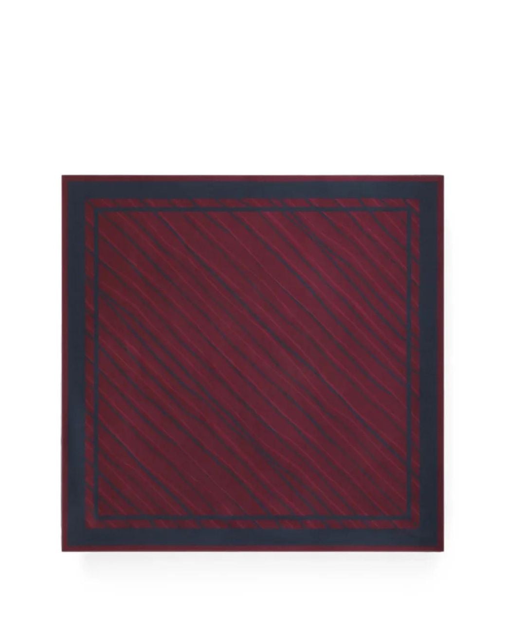 Dolce & Gabbana Purple Striped-Print Silk Twill Scarf