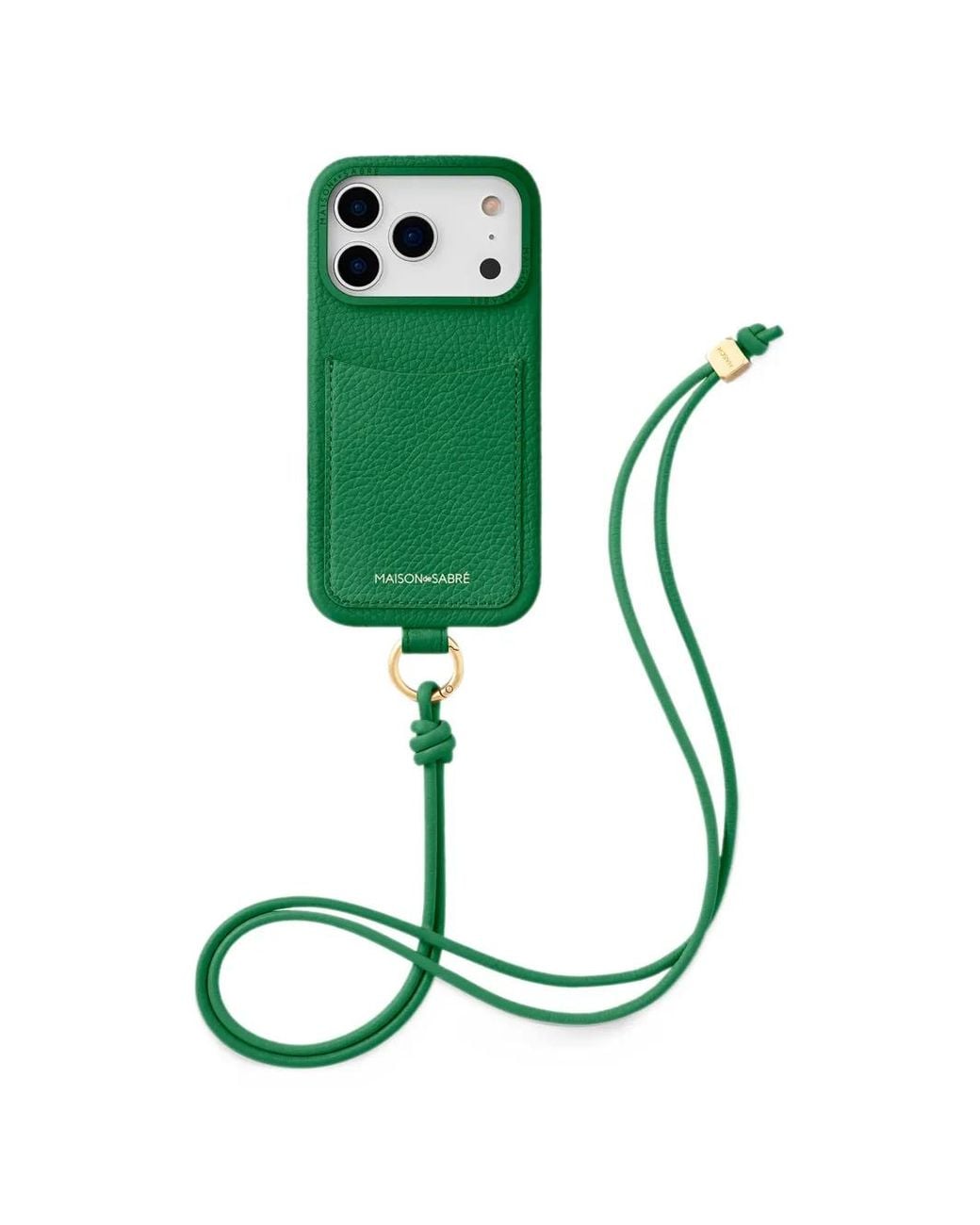 Maison De Sabre Green The Sling Leather Iphone 18 Pro Case