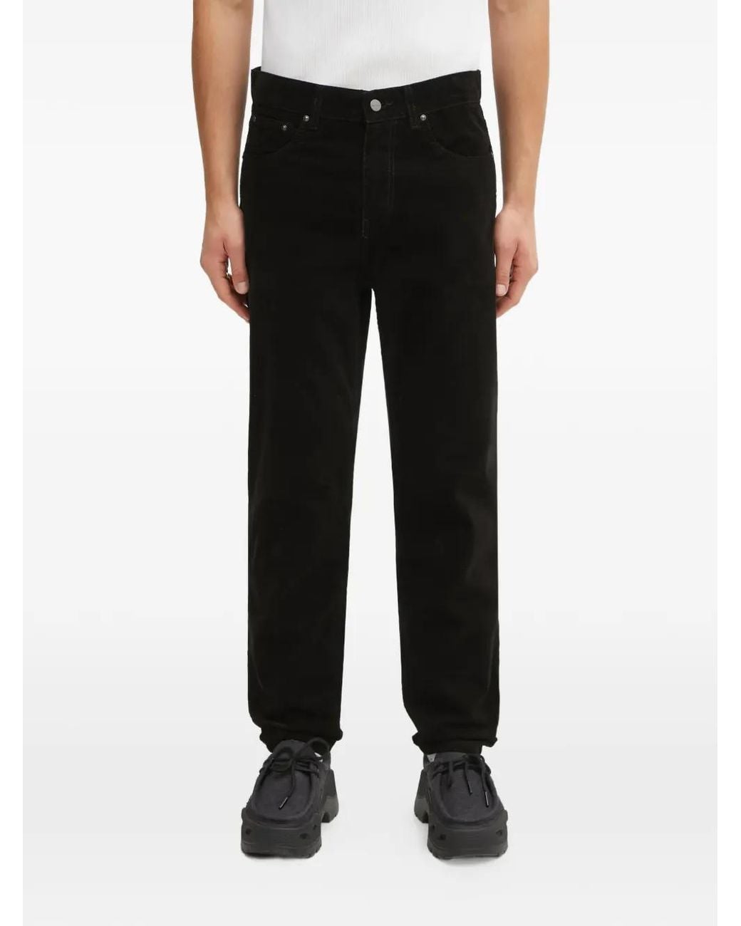 Carhartt Black Corduroy Pocket Trousers for men