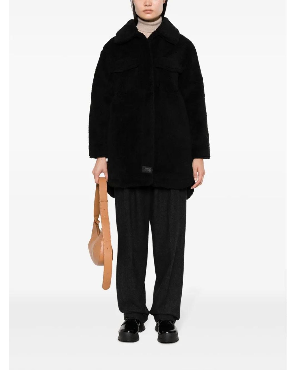 Ugg Black Frankie Fluff Shirt Jacket