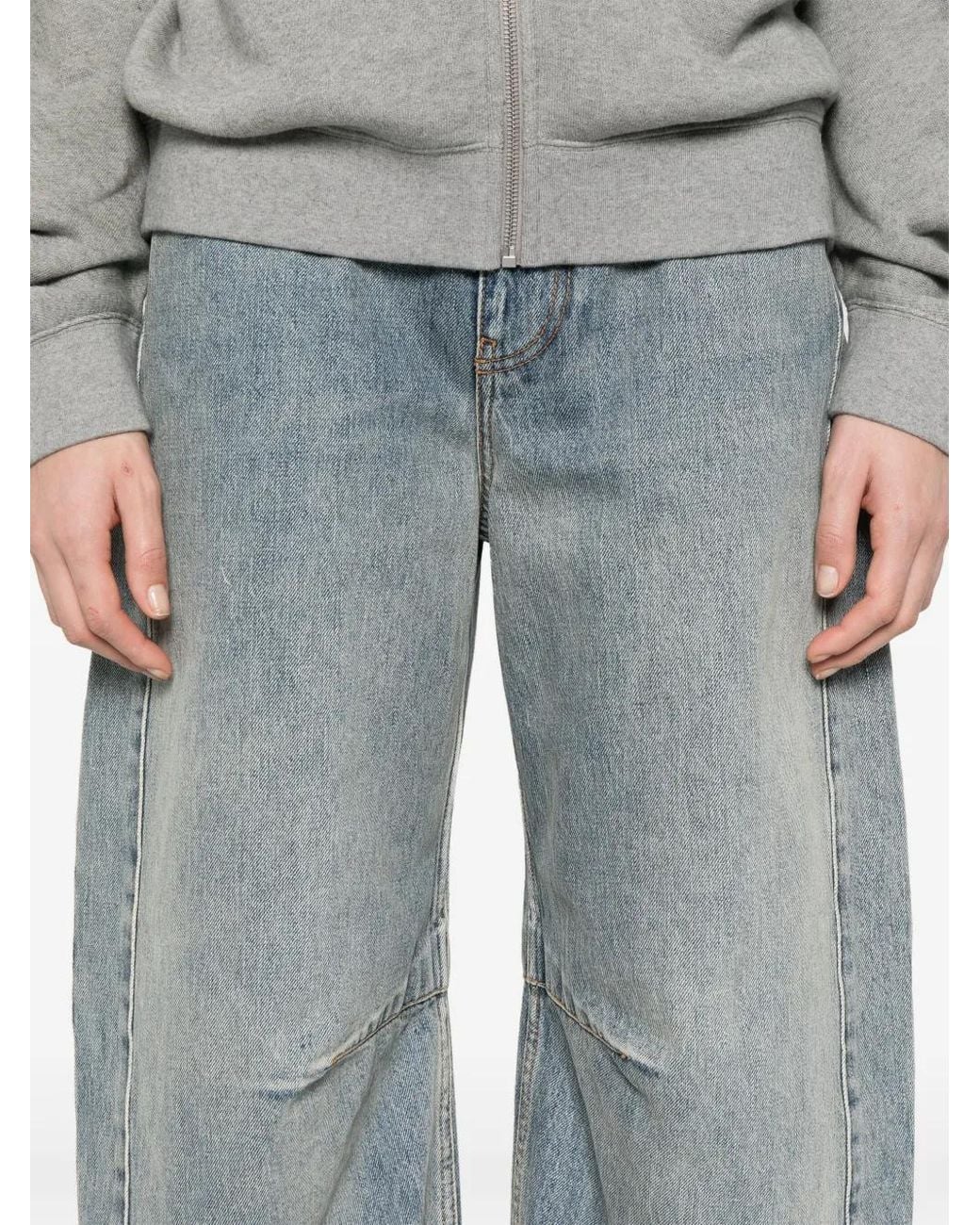 Loewe Blue Anagram Barrel Jeans