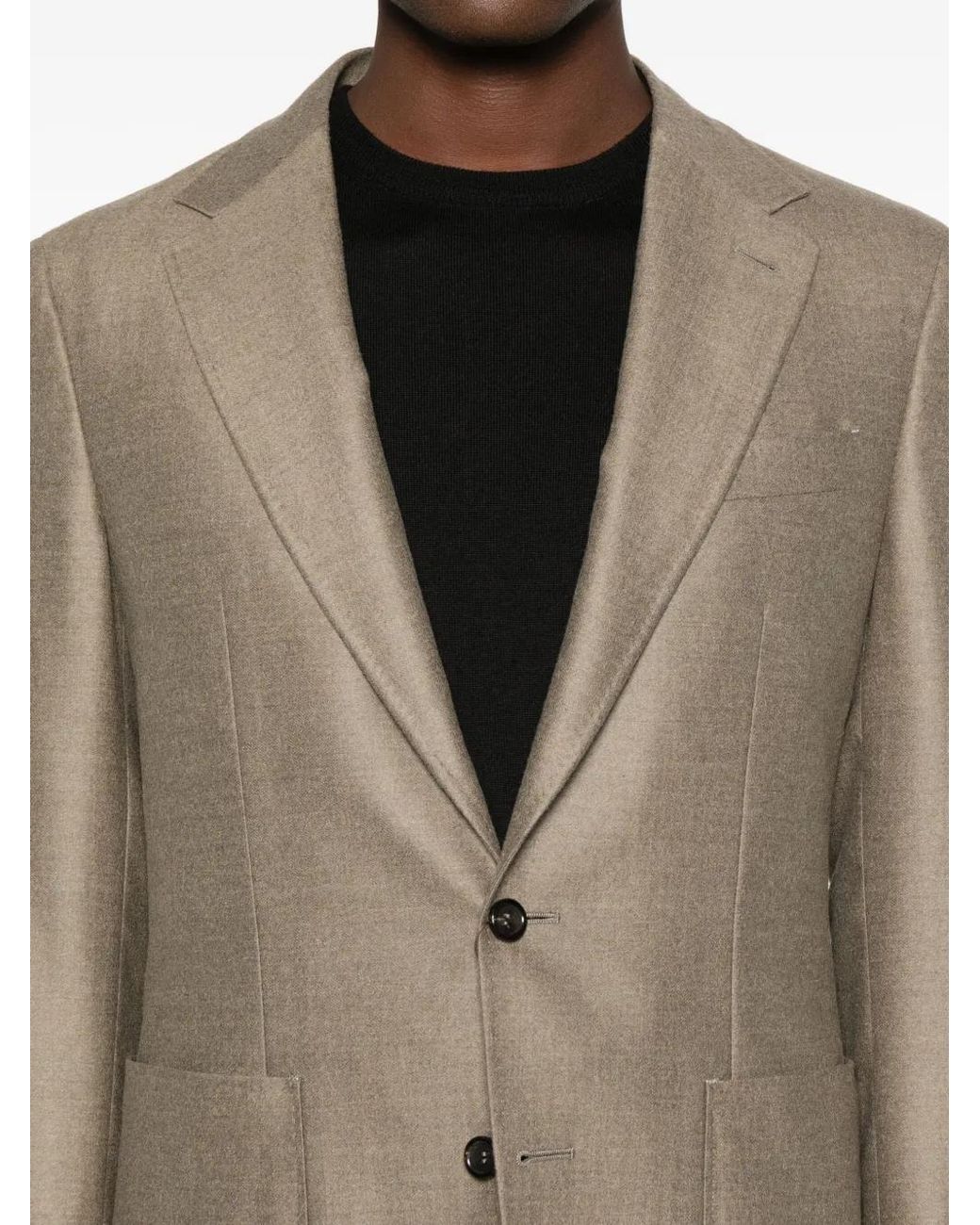 Canali Brown Single-Breasted Blazer for men
