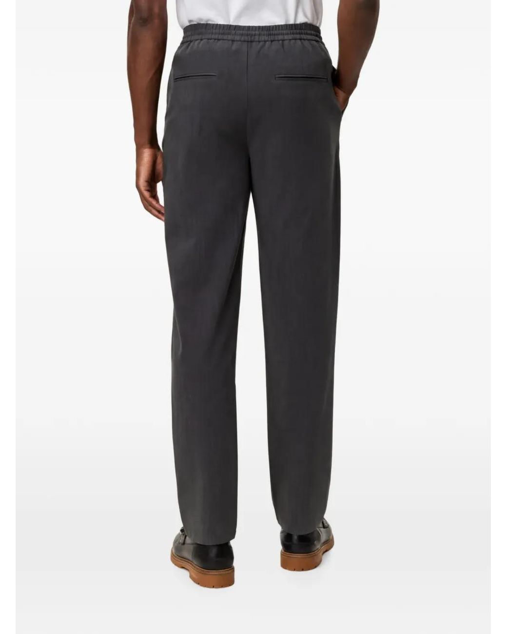 Les Deux Black Como Drawstring-Waist Trousers for men