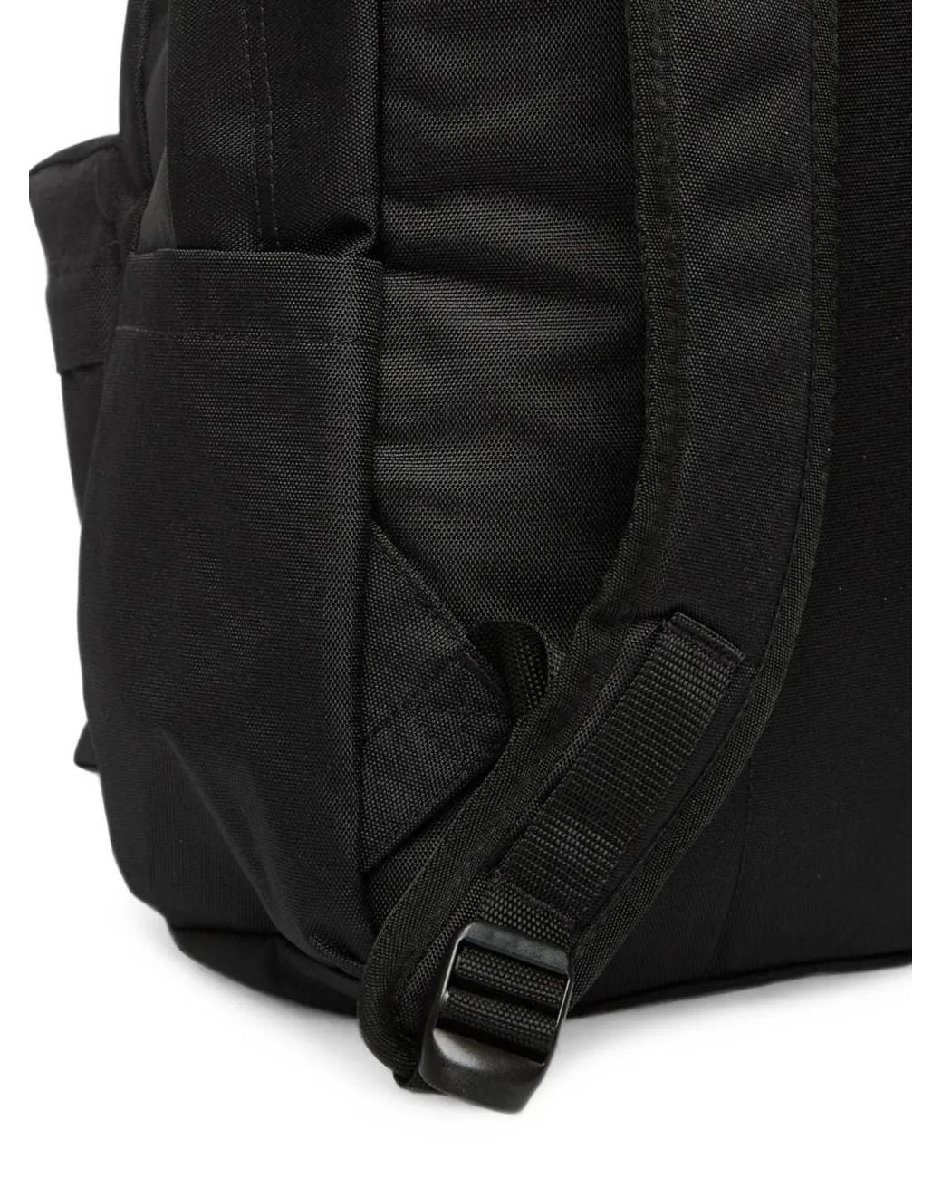 Vans Black Logo-Patch Textured-Canvas Backpack