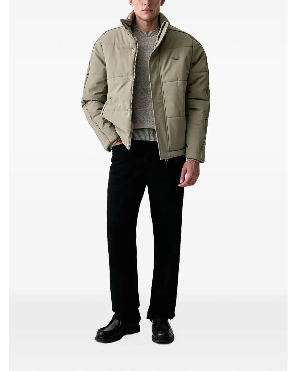 Guess Brown Puffer Jacket for men