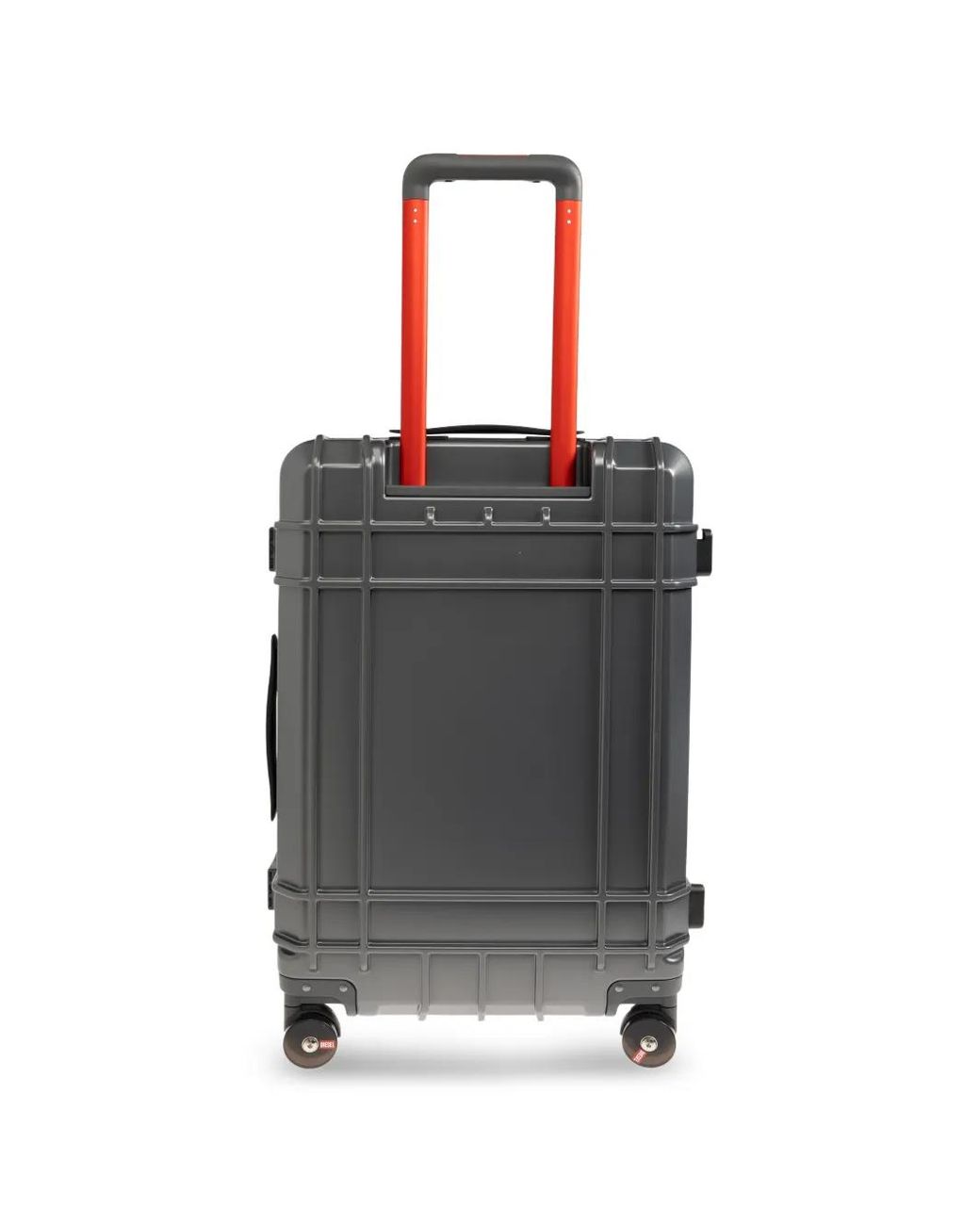 DIESEL Gray Embossed-Logo Suitcase