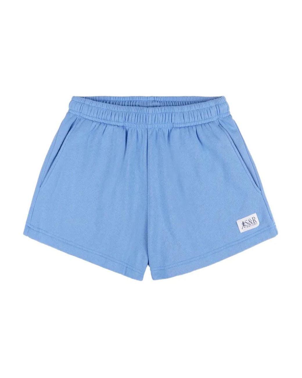 Sporty & Rich Blue Elasticated-Waist Shorts