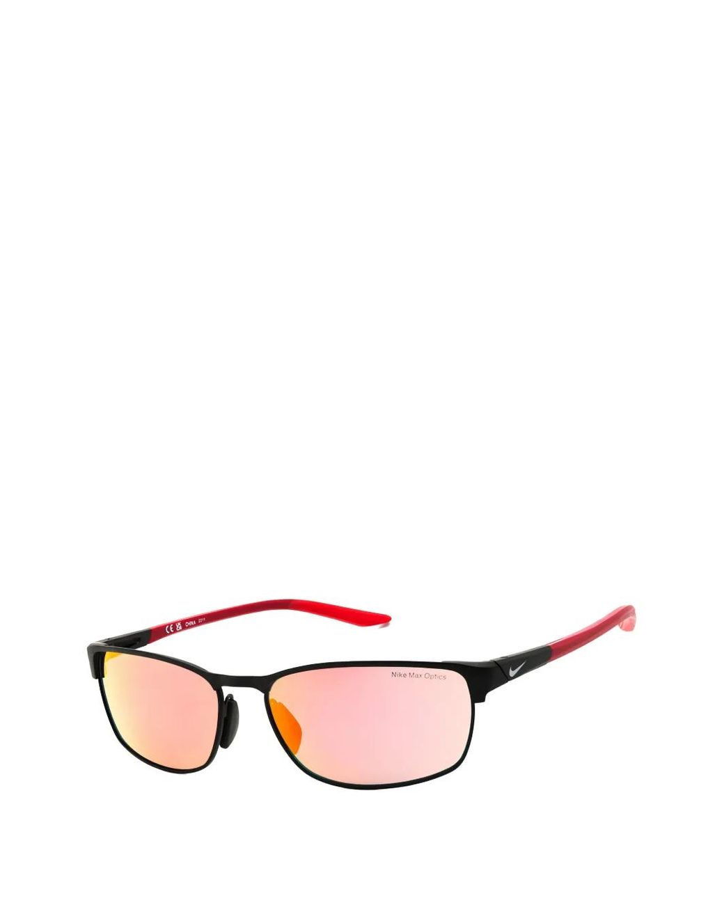 Nike Pink Rectangle-Frame Sunglasses for men