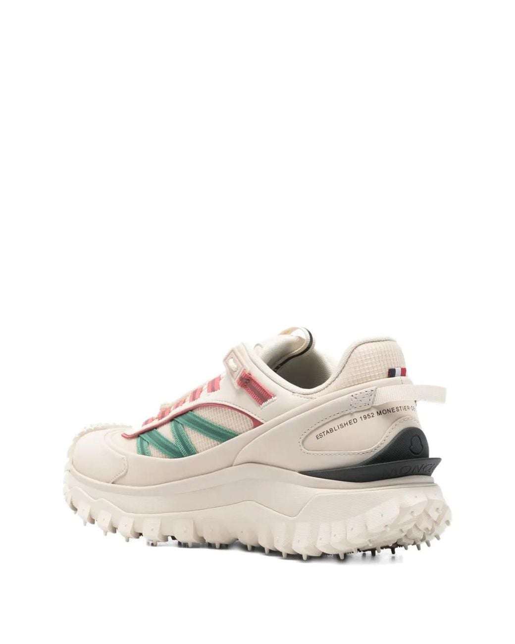 Moncler White Logo-Print Sneakers for men