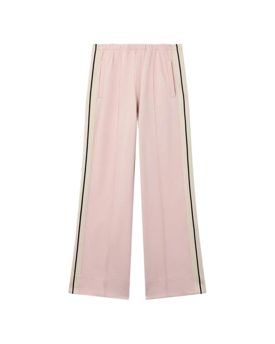 Palm Angels Pink Logo-Embroidered Side-Stripe Track Pants