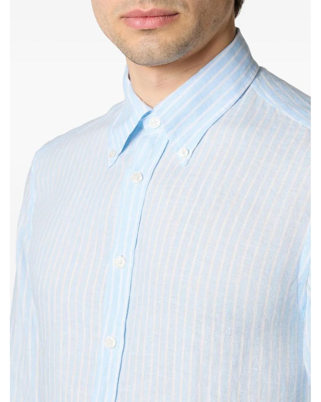 Brooks Brothers Blue Striped Button-Up Shirt for men