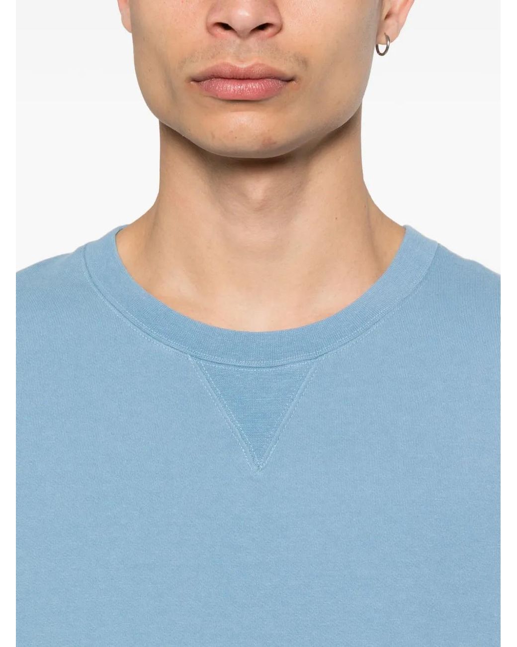 Felpa Con Scollo Rotondo di Visvim in Blue da Uomo