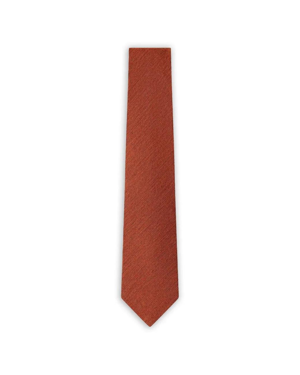 Hackett White Solid Twill Tie for men