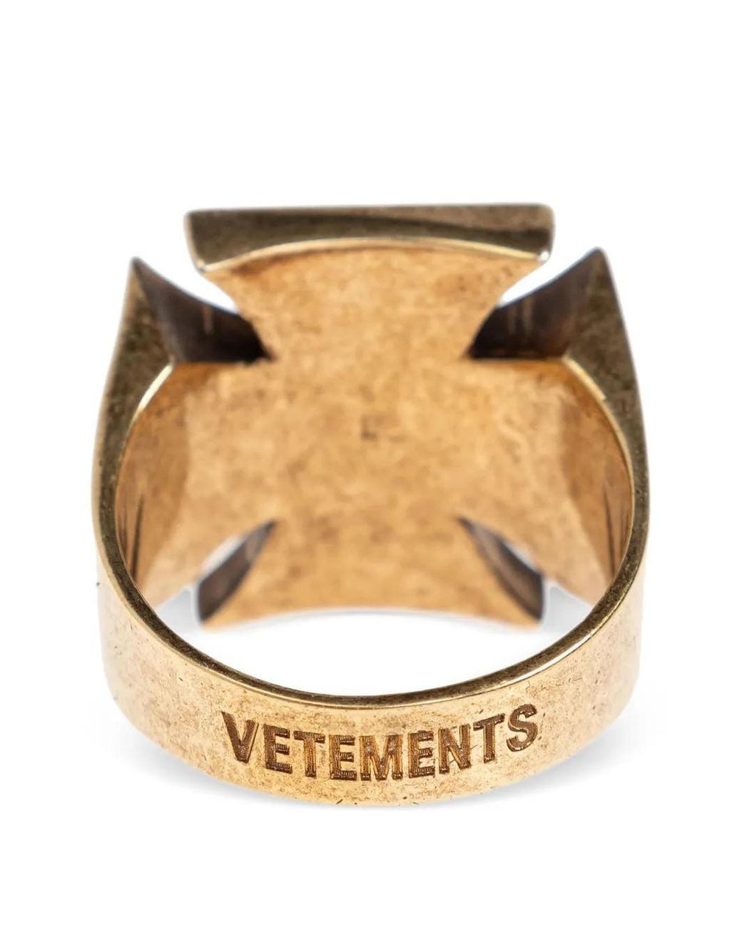 Vetements Metallic Ring Mit Kreuz