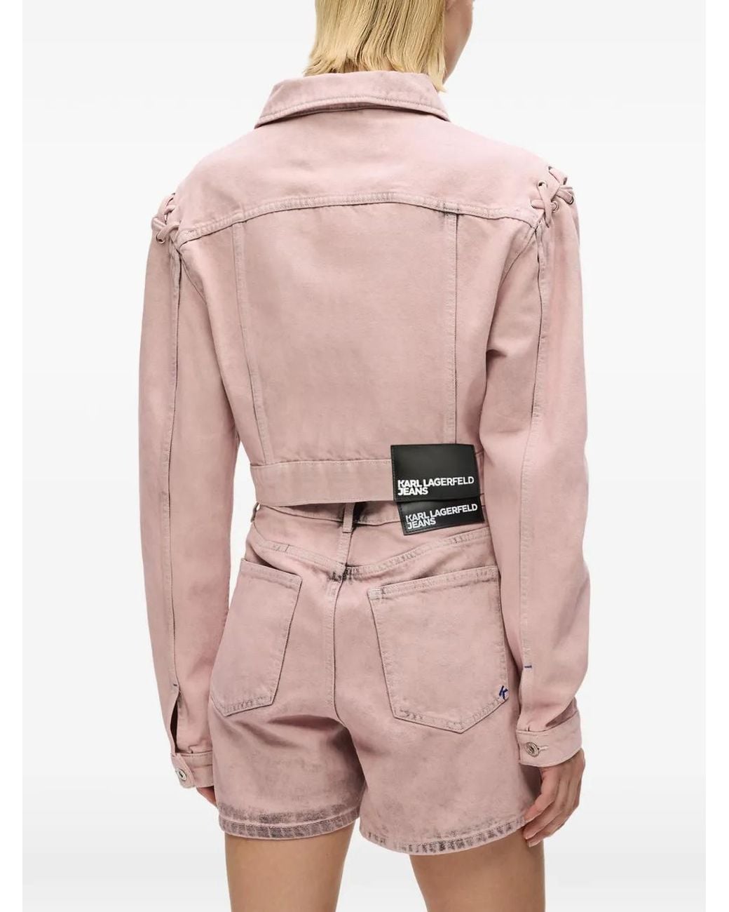 Karl Lagerfeld Pink Long-Sleeves Jacket