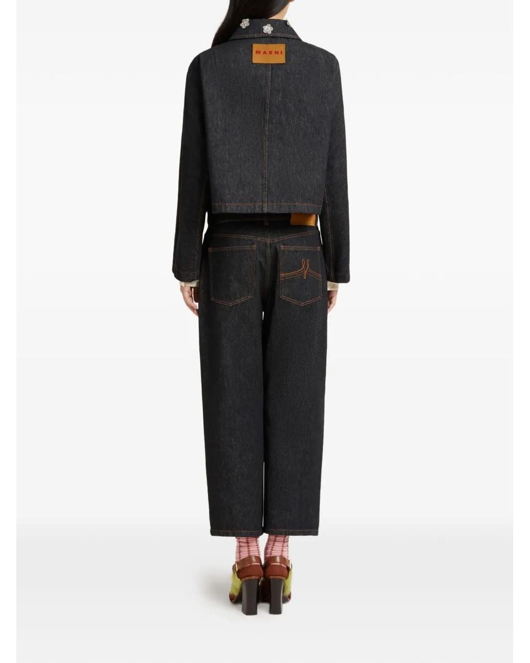 Marni Black Cotton Wove Jacket