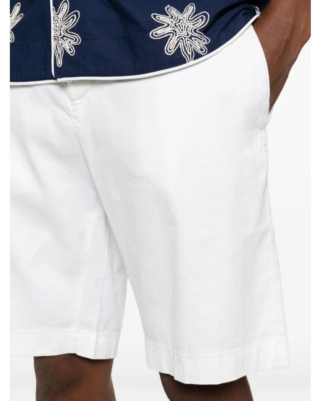 Jacob Cohen White George Shorts for men