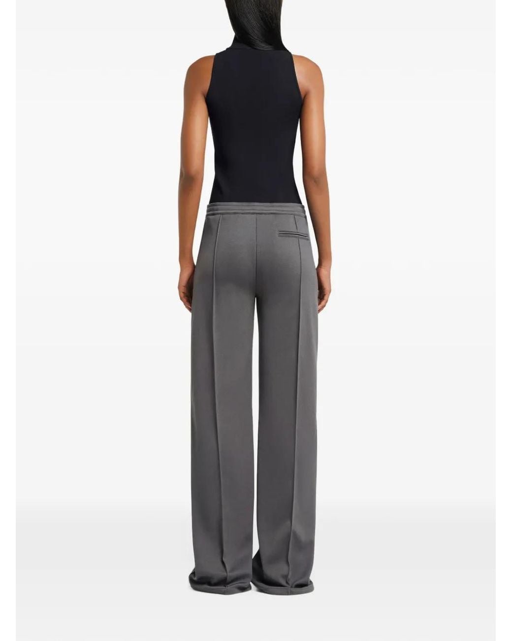 Courreges Gray Logo Track Pants
