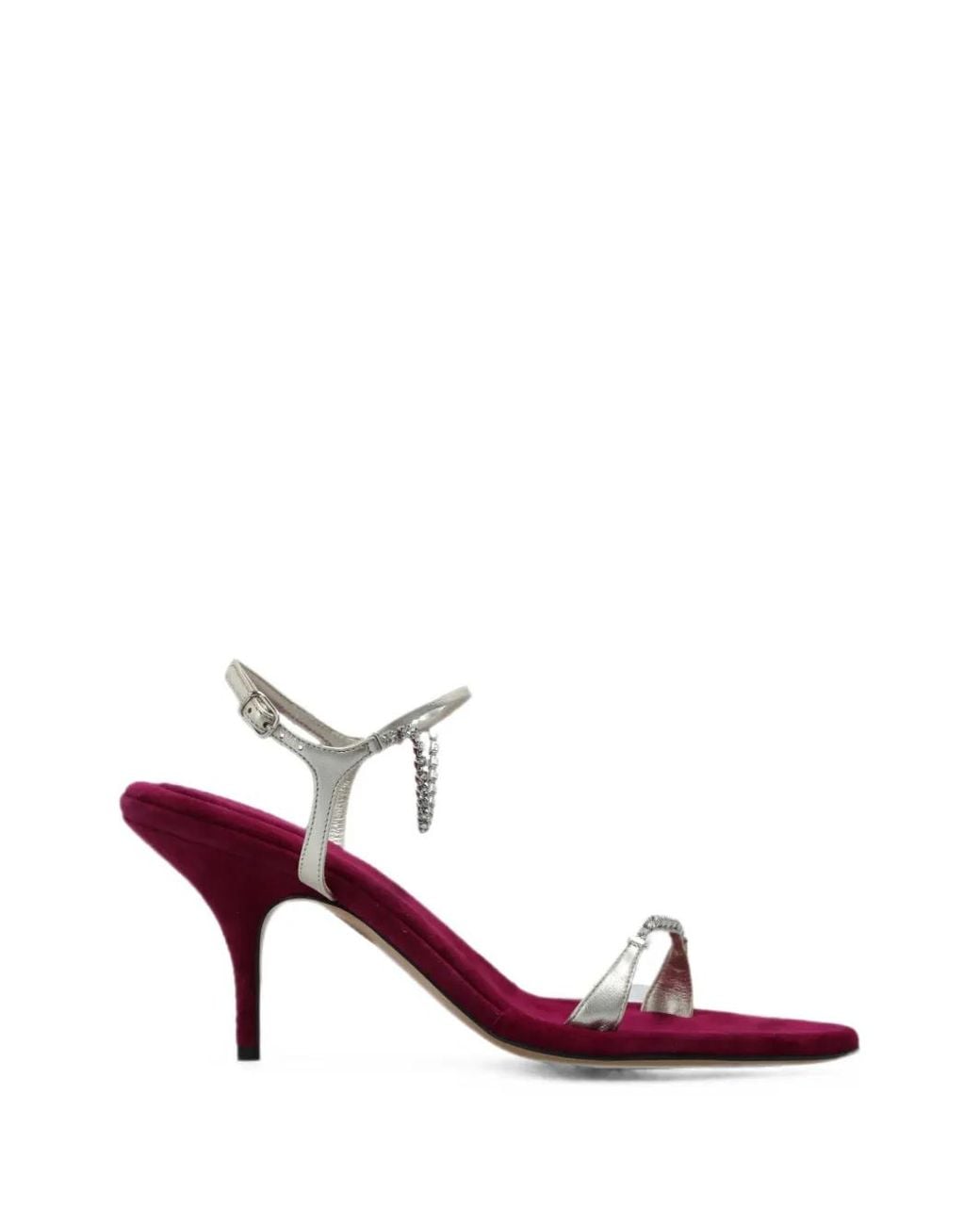 Chloé Pink Zia Heeled Sandals