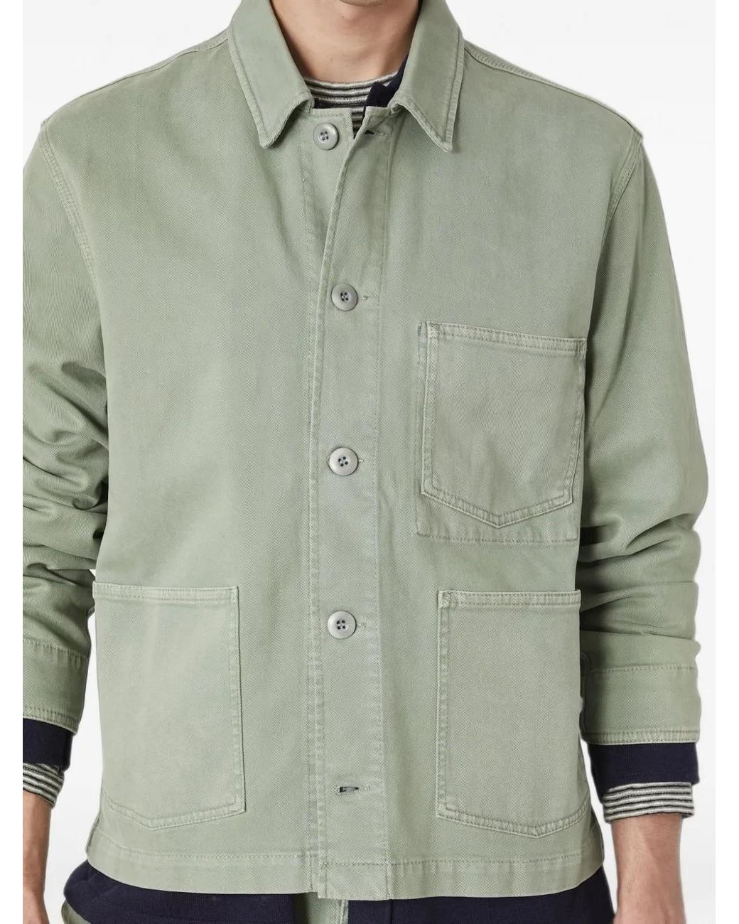 Sobrecamisa Ely Estilo Worker Officine Generale de hombre de color Green