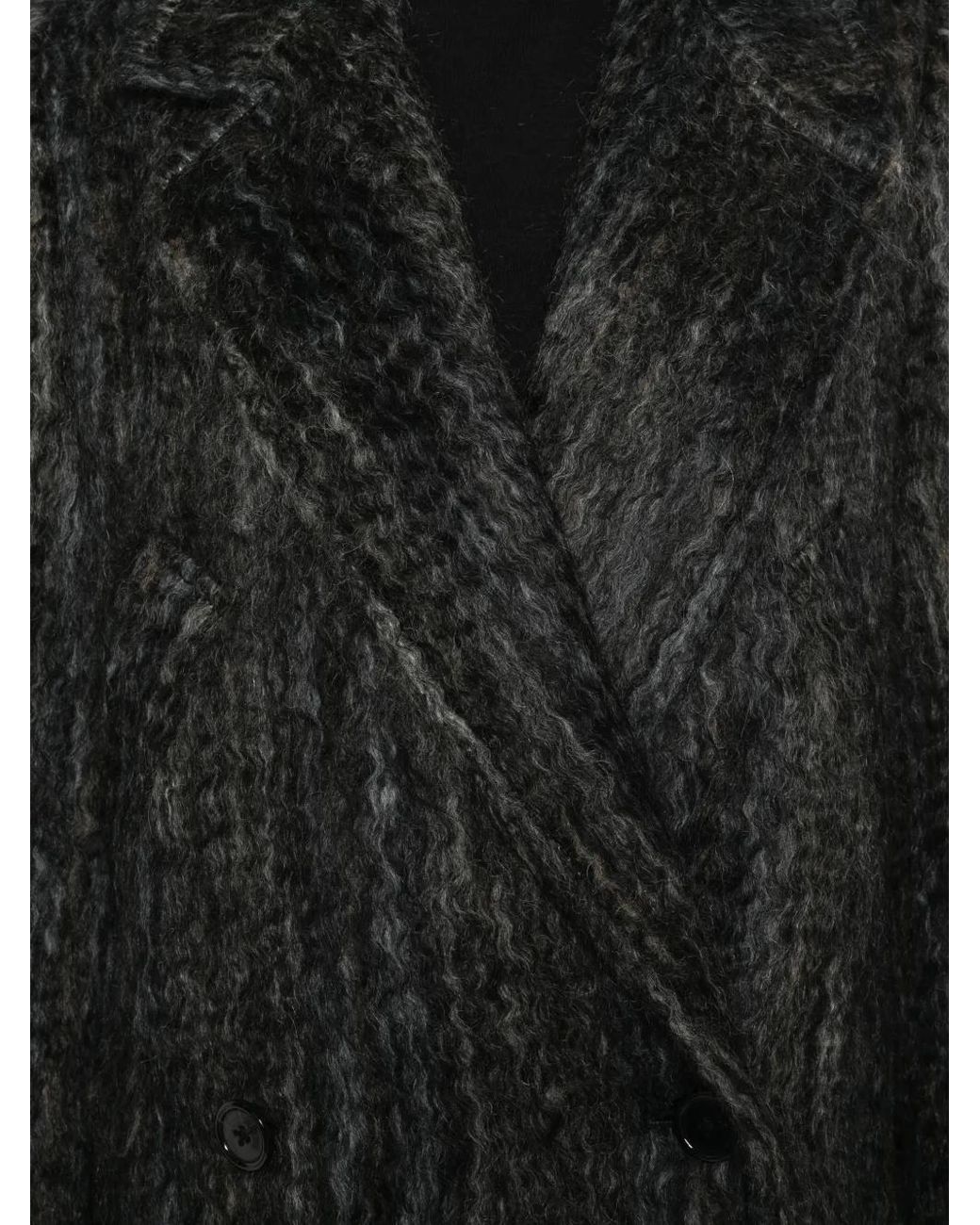 Dorothee Schumacher Black Urban Attraction Double-Breasted Coat
