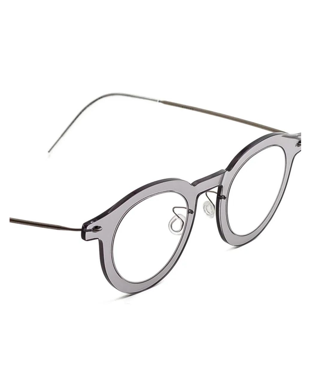 Lindberg Gray Round-Frame Glasses