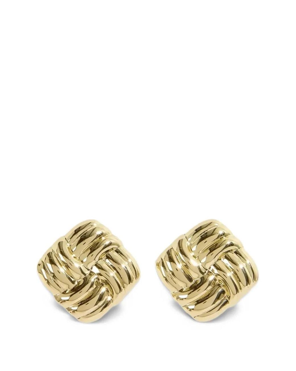 Liviana Conti Metallic Meris Woven-Style Earrings