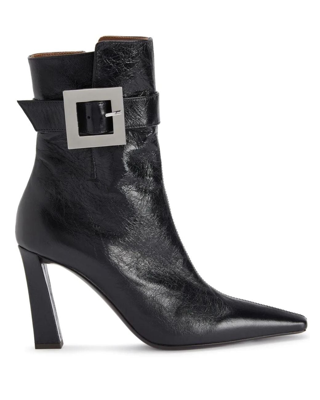 Giuseppe Zanotti Black 90Mm Seattle Bootie Buckle Boots