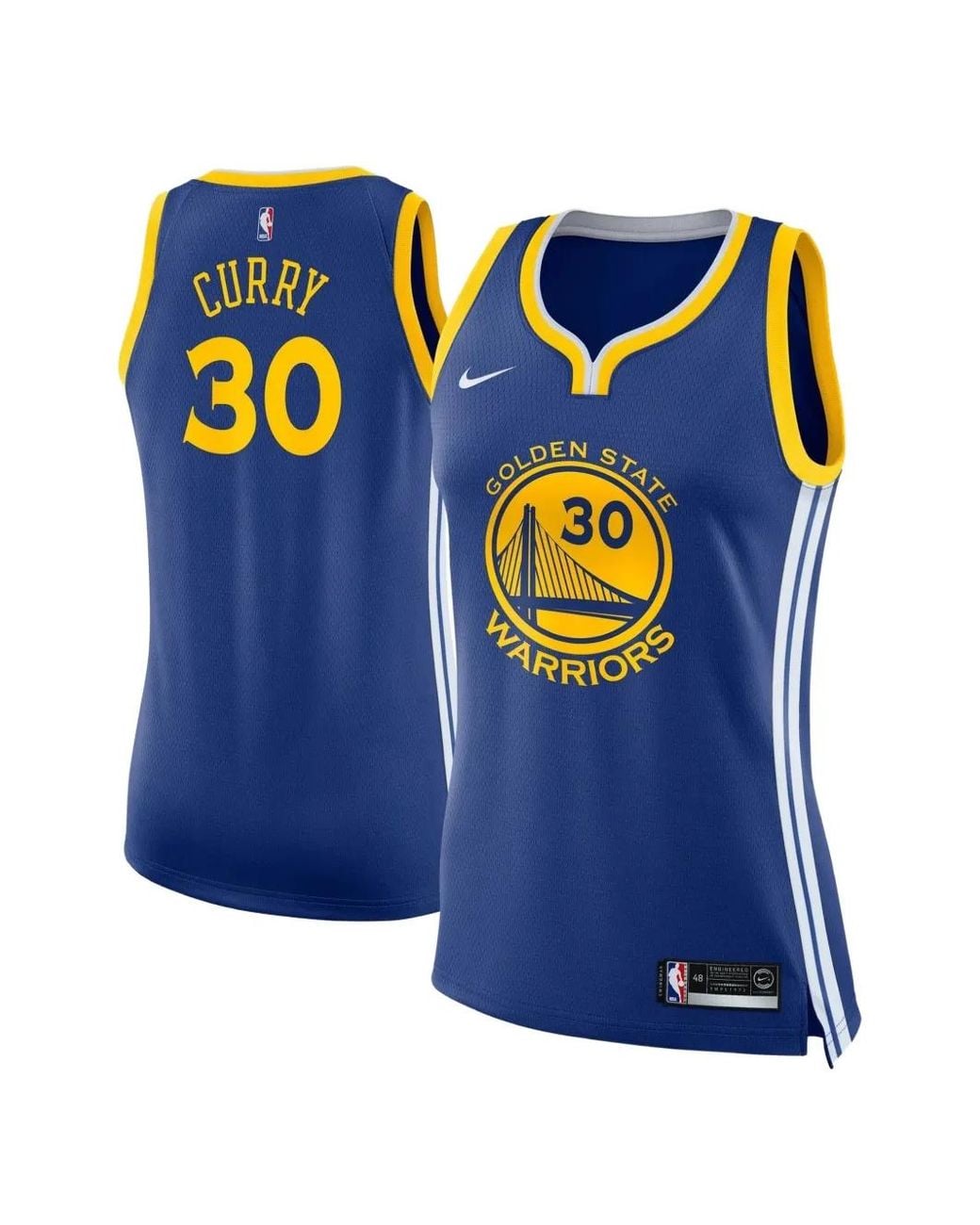 Nike Blue Nba Golden State Warriors Basketball Jersey