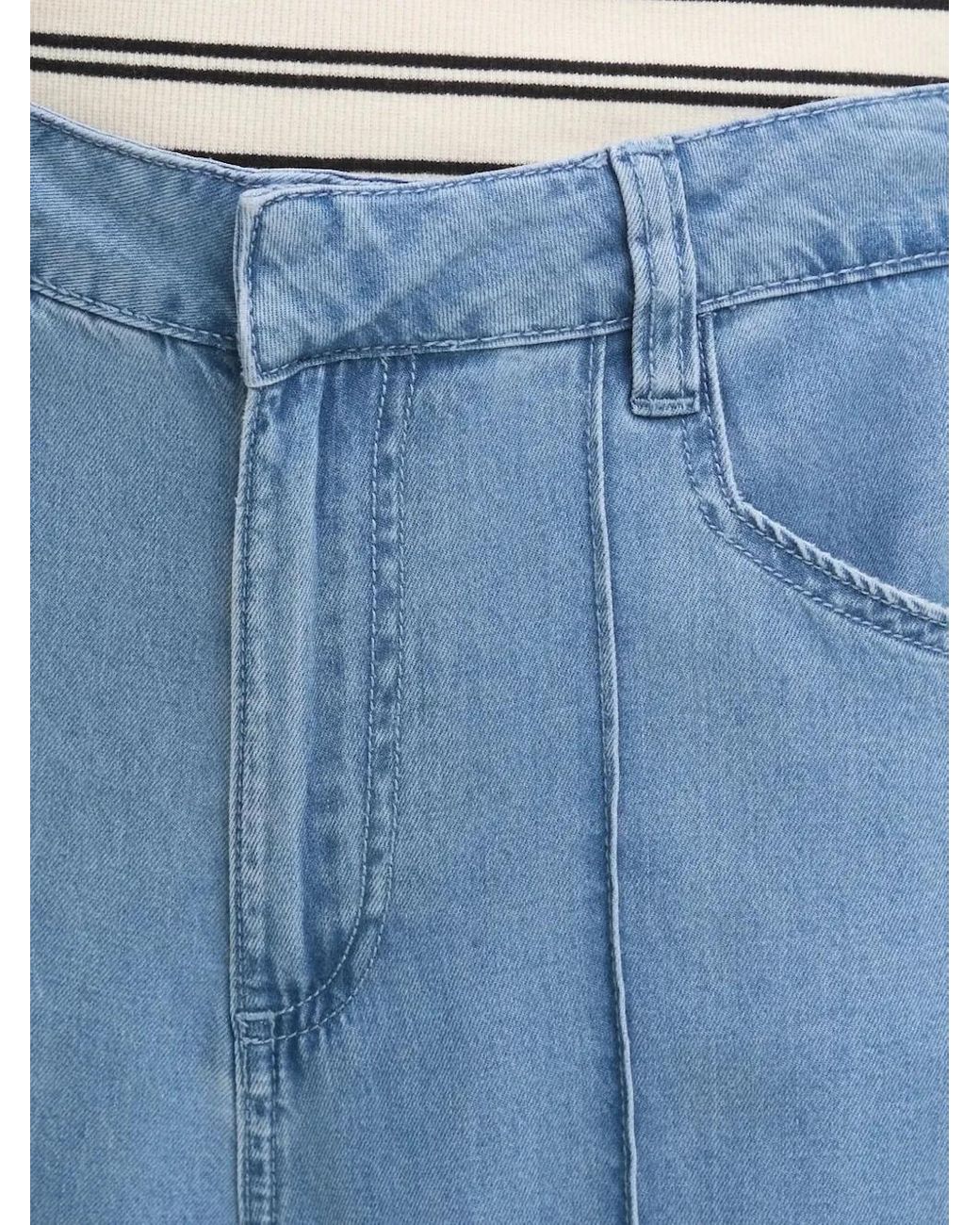 DKNY Blue Panelled Jeans