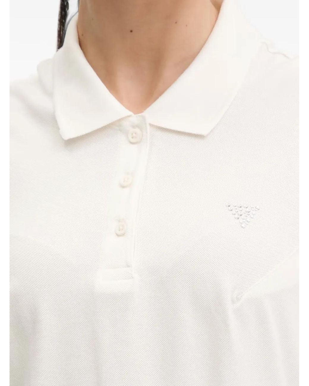 Guess White Sleeveless Polo Dress
